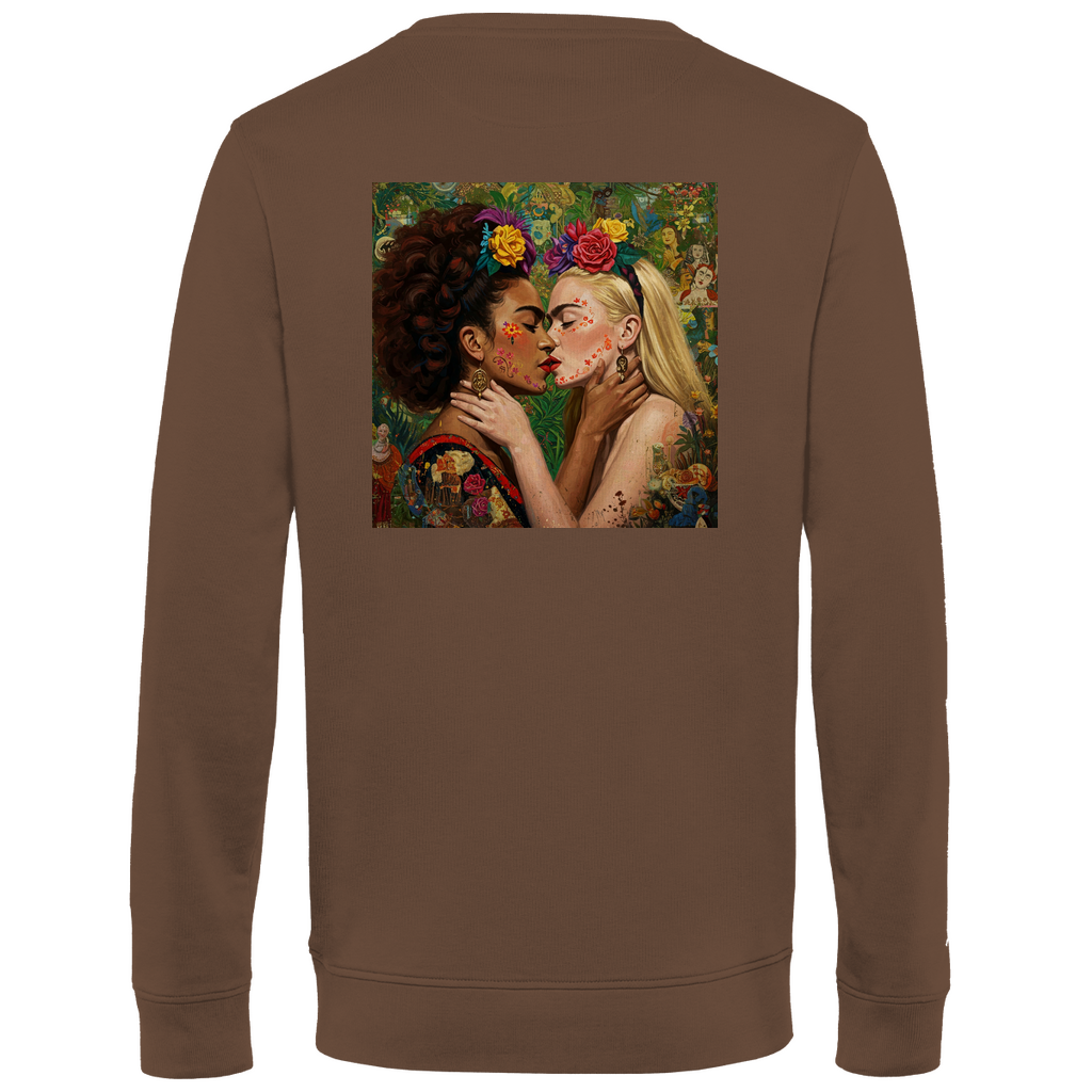 Pullover mit Kuss Print im Stil von Frida Kahlo