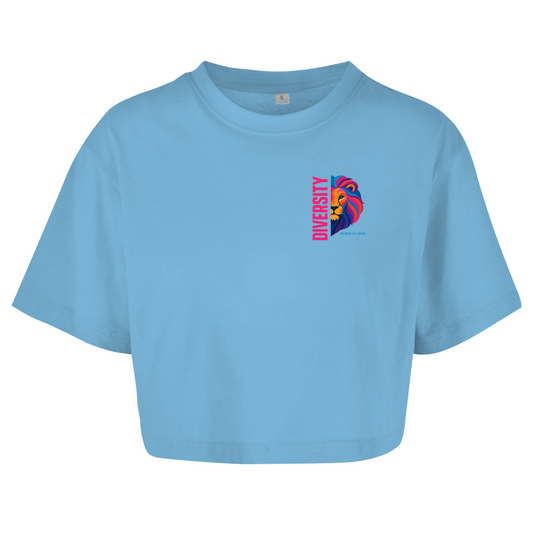 Oversize Crop Top "Diversity Lion"
