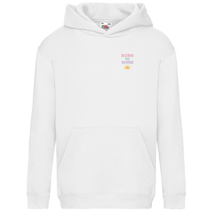 Kids Basic Kaputzenpullover Print "Born to Shine"