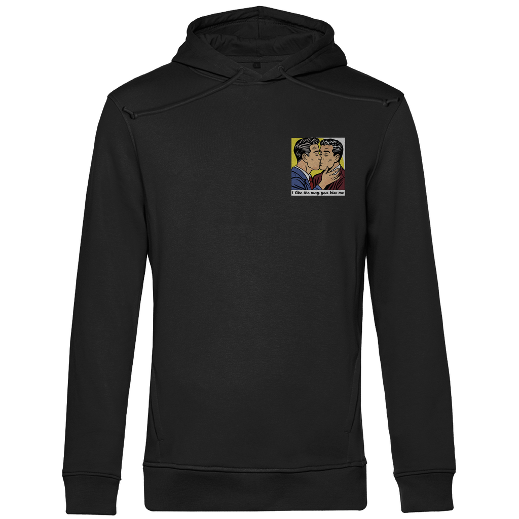 Hoodie mit Kordel und Kuss Print im Stil von Roy Lichtenstein
