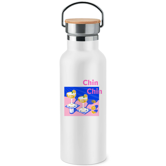Edelstahl-Trinkflasche "Chin Chin"