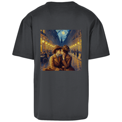 Oversize T-Shirt mit Kuss Print im Stil von Van Gogh
