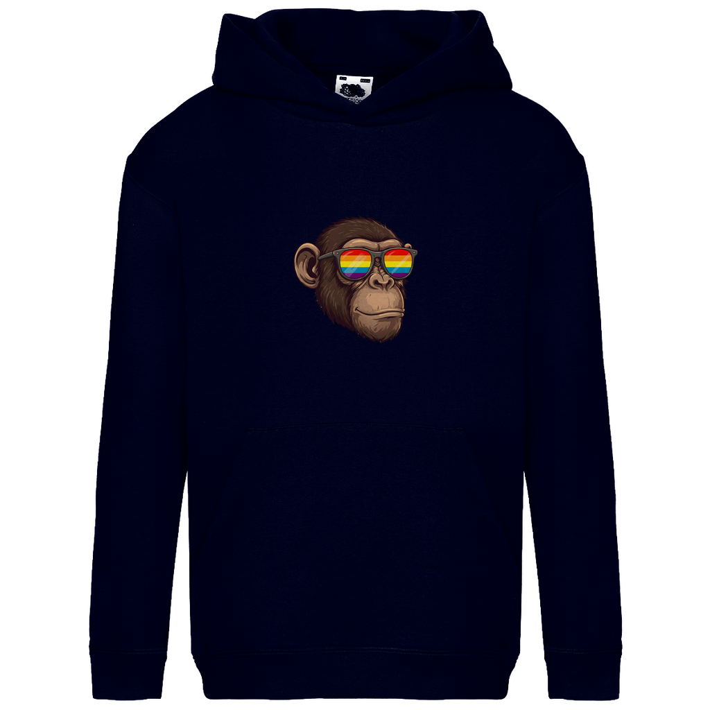 Kids Basic Kaputzenpullover Print "Pride Monkey"