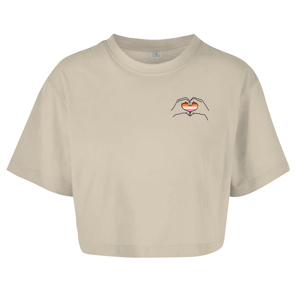 Oversize Crop Top "Ein Herz für..."