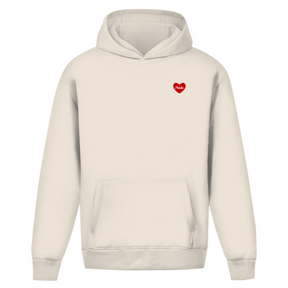 Oversize Hoodie ohne Kordel mit "Pride Herz"
