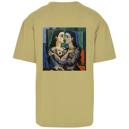 Oversize T-Shirt mit Kuss Print im Stil von Pablo Picasso